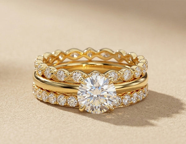 How to Stack an Eternity Band With Your Engagement Ring Guide