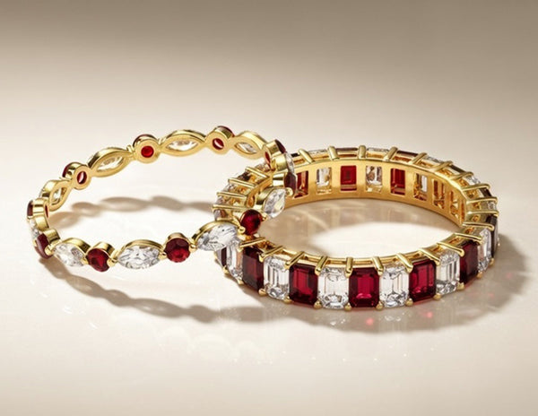 Why Ruby and Diamond Wedding Bands Are Trending in the US