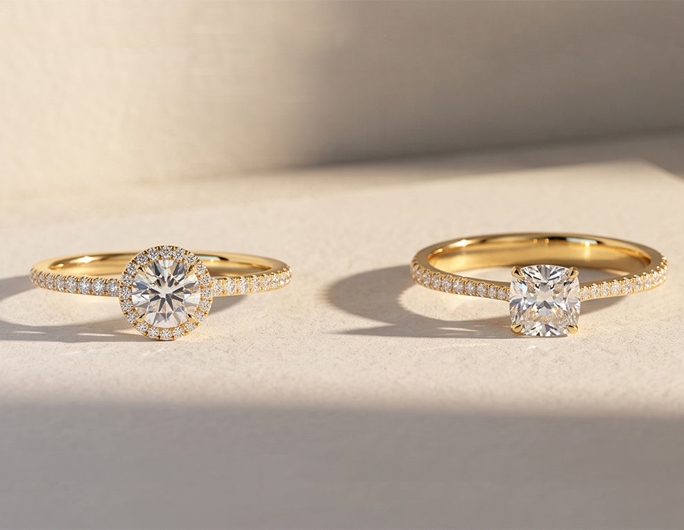 Round vs Cushion Cut Diamond — Full Comparison Guide (2026)