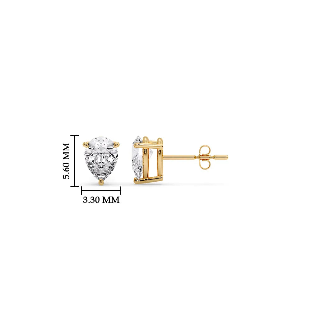 Gold Stud Earrings for Women