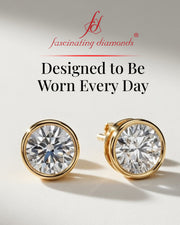 Popular Round Diamond Earrings