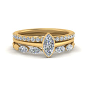 stacked wedding bands with engagement ring