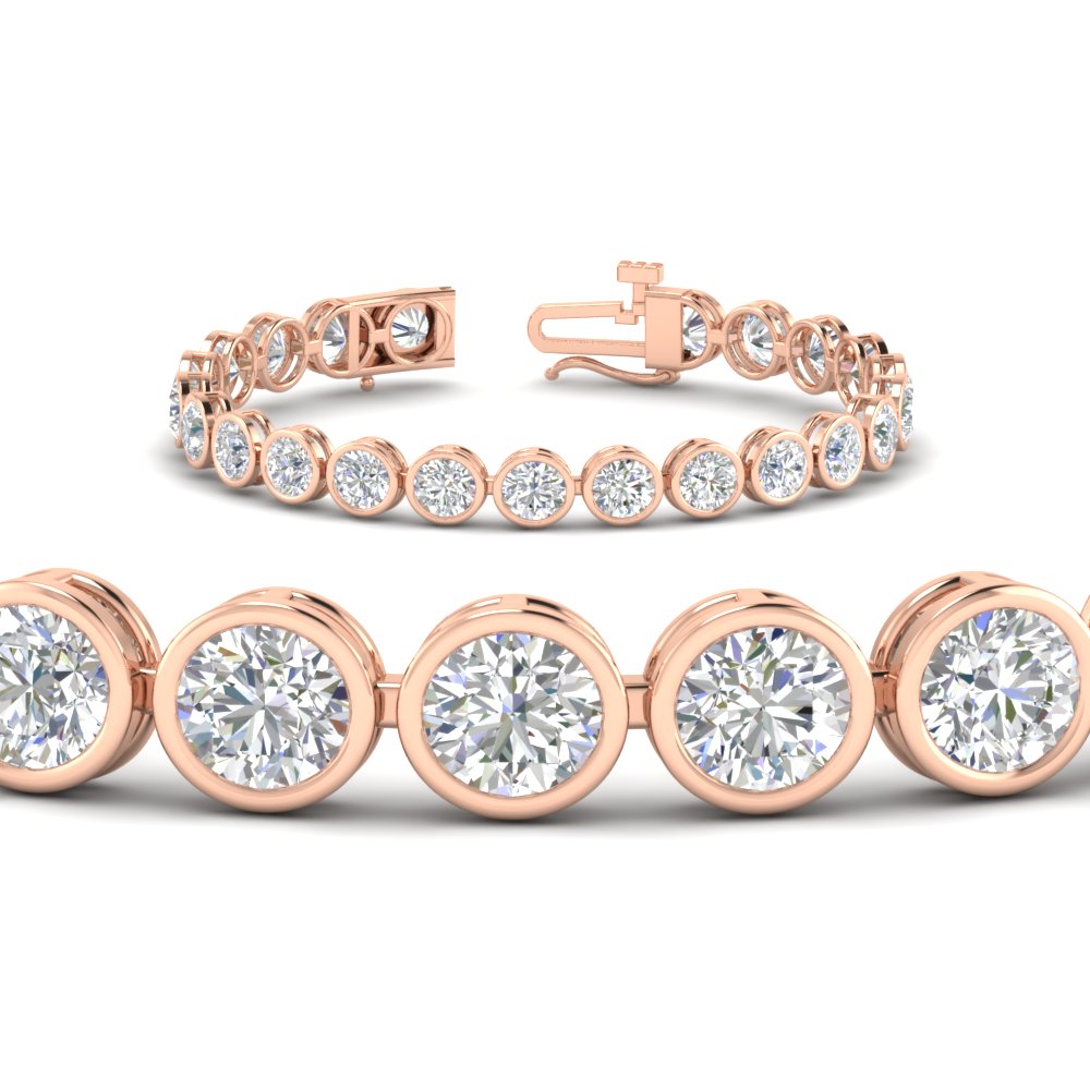 Rose Gold Tennis Bracelets for Women