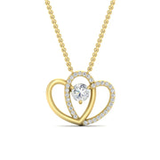 Gold Heart Necklaces and Pendants for Women