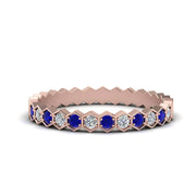  diamond and sapphire wedding bands
