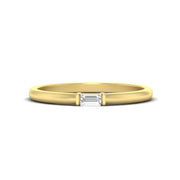 baguette Wedding Band