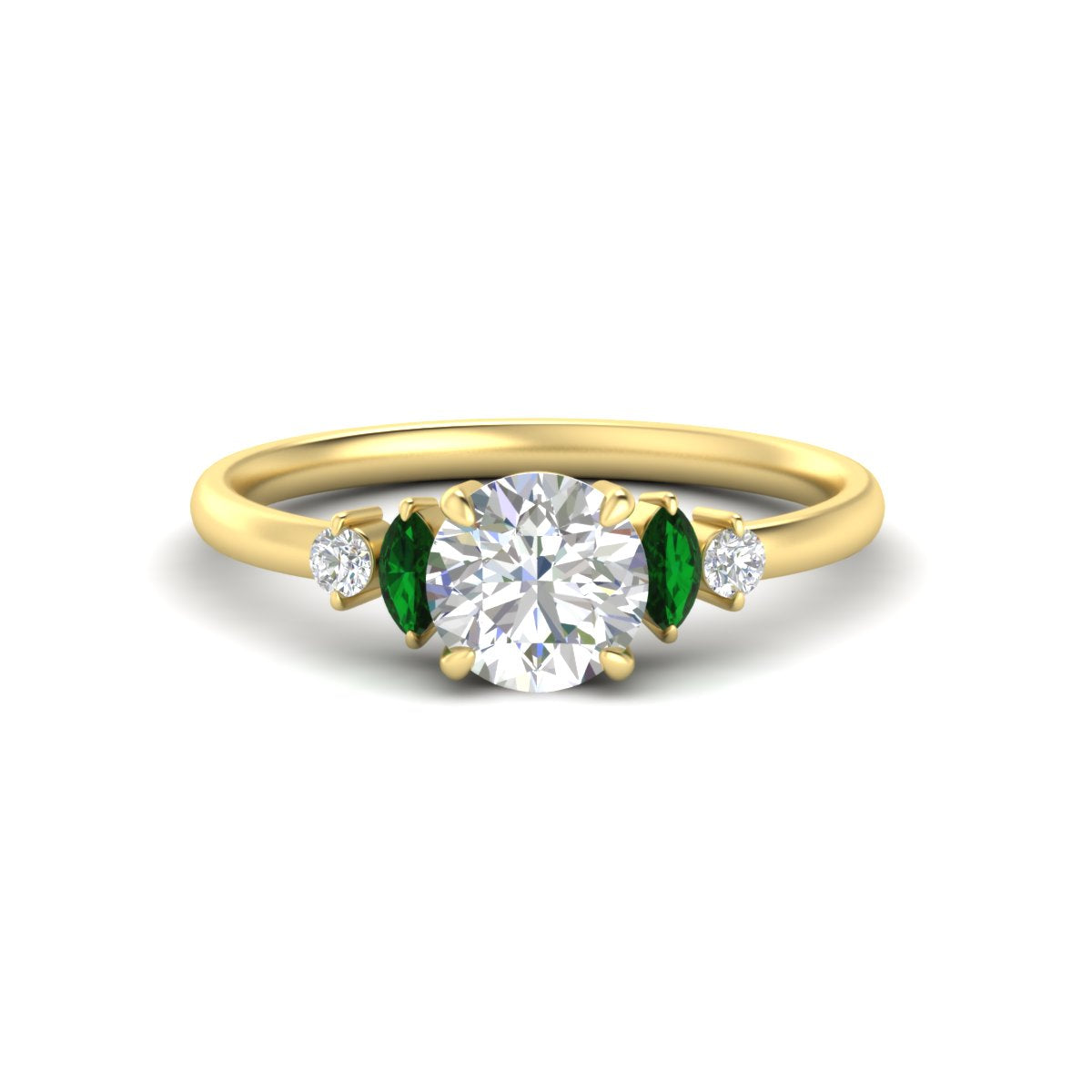 Simple Engemnt Rings Simple Engagement Rings | Minimalist Diamond Rings in Gold & Platinum ...