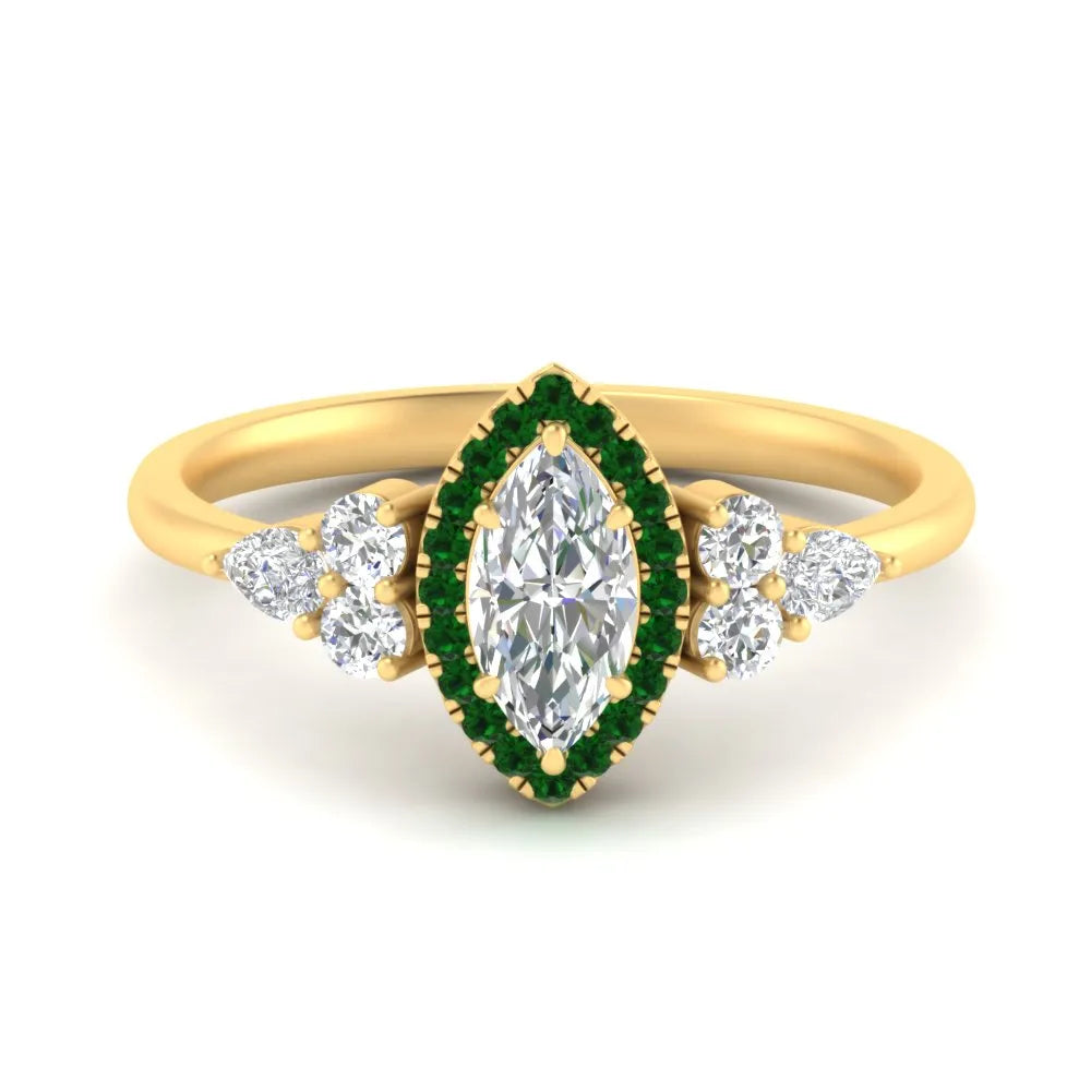 Marquise Cut Engagement Rings for Women