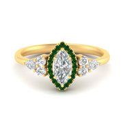 Marquise Cut Engagement Rings for Women