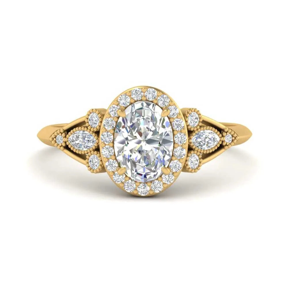 Yellow Gold Engagement Rings for Women