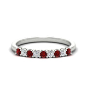 Ruby Wedding Bands and Wedding Rings for Women