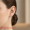 Load image into Gallery viewer, 0-50-carat-heart-shape-diamond-stud-leverback-earrings-in-rose-gold-fdear9225ht-model