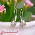 Thumbnail 6 - 0-50-ct-lever-back-bezel-set-round-diamond-earrings-in-white-gold-fdear11589ro-0-50-ct-fancy