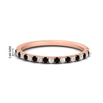 Load image into Gallery viewer, 0.15-ct-delicate-u-prong-stack-black-diamond-band-in-rose-gold-FD8370GBLACK-0.15CT-NL-RG-HW.jpg
