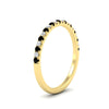Load image into Gallery viewer, 0.15-ct-delicate-u-prong-stack-black-diamond-band-in-yellow-gold-FD8370GBLACKANGLE2-0.15CT-NL-YG.jpg