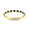 Load image into Gallery viewer, 0.15-ct-delicate-u-prong-stack-black-diamond-band-in-yellow-gold-FD8370GBLACKANGLE5-0.15CT-NL-YG.jpg