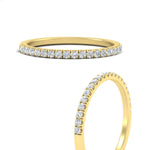 Load image into Gallery viewer, 0.15-ct-delicate-u-prong-stack-diamond-band-in-yellow-gold-FD8370ANGLE3-0.15CT-NL-YG.jpg
