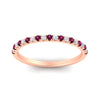 Load image into Gallery viewer, 0.15-ct-delicate-u-prong-stack-pink-sapphire-band-in-rose-gold-FD8370GSADRPIANGLE5-0.15CT-NL-RG.jpg