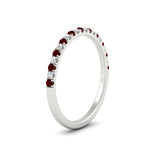 Load image into Gallery viewer, 0.15-ct-delicate-u-prong-stack-ruby-band-in-white-gold-FD8370GRUDRANGLE2-0.15CT-NL-WG.jpg
