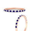 Load image into Gallery viewer, 0.15-ct-delicate-u-prong-stack-sapphire-band-in-rose-gold-FD8370GSABLANGLE3-0.15CT-NL-RG.jpg