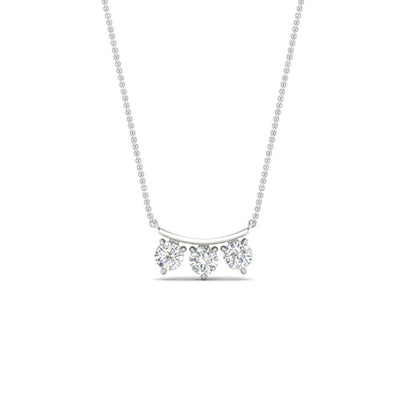 Classic Trio Diamond Pendant Necklace