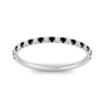 Load image into Gallery viewer, 0.20-ct-delicate-womens-custom-black-diamond-wedding-band-in-white-gold-FD8370GBLACKANGLE5-0.20CT-NL-WG.jpg

