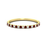 Load image into Gallery viewer, 0.20-ct-delicate-womens-custom-ruby-wedding-band-in-yellow-gold-FD8370GRUDR-0.20CT-NL-YG.jpg
