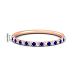 Load image into Gallery viewer, 0.20-ct-delicate-womens-custom-sapphire-wedding-band-in-rose-gold-FD8370GSABL-0.20CT-NL-RG-HW.jpg
