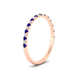 Load image into Gallery viewer, 0.20-ct-delicate-womens-custom-sapphire-wedding-band-in-rose-gold-FD8370GSABLANGLE2-0.20CT-NL-RG.jpg
