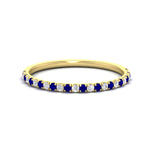 Load image into Gallery viewer, 0.20-ct-delicate-womens-custom-sapphire-wedding-band-in-yellow-gold-FD8370GSABL-0.20CT-NL-YG.jpg
