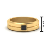 Load image into Gallery viewer, Mens Princess Cut Solitaire Wedding Ring
