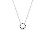 Load image into Gallery viewer, 0.25-carat-circle-round-black-diamond-pendant-in-FDPD11271GBLACK-0.25CT -NL-WG
