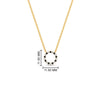 Load image into Gallery viewer, 0.25-carat-circle-round-black-diamond-pendant-in-yellow-gold-FDPD11271GBLACKANGLE1-0.25CT_20-NL-YG-HW