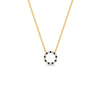 Load image into Gallery viewer, 0.25-carat-circle-round-black-diamond-pendant-in-yellow-gold-FDPD11271GBLACKANGLE1-0.25CT_20-NL-YG