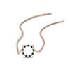 Load image into Gallery viewer, 0.25-carat-circle-round-emerald-pendant-in-rose-gold-FDPD11271GEMGR-0.25CT_20-NL-RG