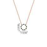 Load image into Gallery viewer, 0.25-carat-circle-round-emerald-pendant-in-FDPD11271GEMGR-0.25CT -NL-RG
