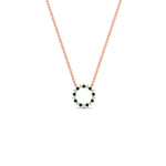 Load image into Gallery viewer, 0.25-carat-circle-round-emerald-pendant-in-FDPD11271GEMGR-0.25CT -NL-RG
