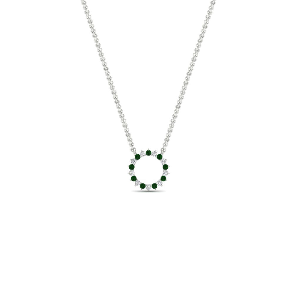 0.25-carat-circle-round-emerald-pendant-in-FDPD11271GEMGR-0.25CT -NL-WG