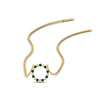 Load image into Gallery viewer, 0.25-carat-circle-round-emerald-pendant-in-yellow-gold-FDPD11271GEMGR-0.25CT_20-NL-YG