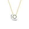 Load image into Gallery viewer, 0.25-carat-circle-round-emerald-pendant-in-yellow-gold-FDPD11271GEMGRANGLE1-0.25CT_20-NL-YG-HW