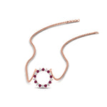 Load image into Gallery viewer, 0.25-carat-circle-round-pink-sapphire-pendant-in-FDPD11271GSADRPI-0.25CT -NL-RG
