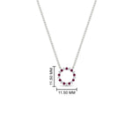 Load image into Gallery viewer, 0.25-carat-circle-round-pink-sapphire-pendant-in-FDPD11271GSADRPI-0.25CT -NL-WG
