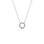 Load image into Gallery viewer, 0.25-carat-circle-round-pink-sapphire-pendant-in-FDPD11271GSADRPI-0.25CT -NL-WG
