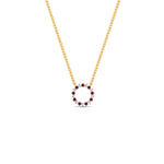 Load image into Gallery viewer, 0.25-carat-circle-round-pink-sapphire-pendant-in-FDPD11271GSADRPI-0.25CT -NL-YG
