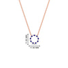 Load image into Gallery viewer, 0.25-carat-circle-round-sapphire-pendant-in-rose-gold-FDPD11271GSABLANGLE1-0.25CT_20-NL-RG-HW