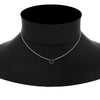 Load image into Gallery viewer, 0.25-carat-circle-round-sapphire-pendant-in-white-gold-FDPD11271GSABLNECK-0.25CT_20-NL-WG