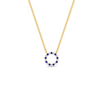 Load image into Gallery viewer, 0.25-carat-circle-round-sapphire-pendant-in-FDPD11271GSABL-0.25CT -NL-YG
