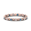Load image into Gallery viewer, 0.25-carat-diamond-bezel-bead-wedding-band-with-blue-topaz-in-rose-gold-FDEWB123630RO(1.50MM)GICBLTO-NL-RG.jpg