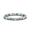Load image into Gallery viewer, 0.25-carat-diamond-bezel-bead-wedding-band-with-blue-topaz-in-white-gold-FDEWB123630RO(1.50MM)GICBLTO-NL-WG.jpg