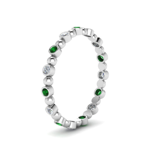0.25-carat-diamond-bezel-bead-wedding-band-with-emerald-in-white-gold-FDEWB123630RO(1.50MM)GEMGR-NL-WG.jpg